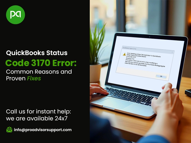 QuickBooks Status Code 3170 Error