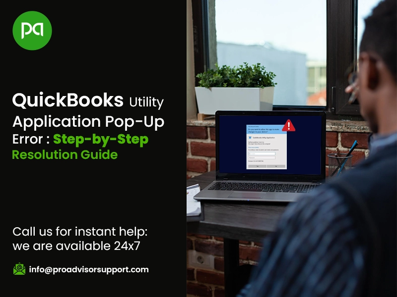 QuickBooks Utility Application Pop-Up Error
